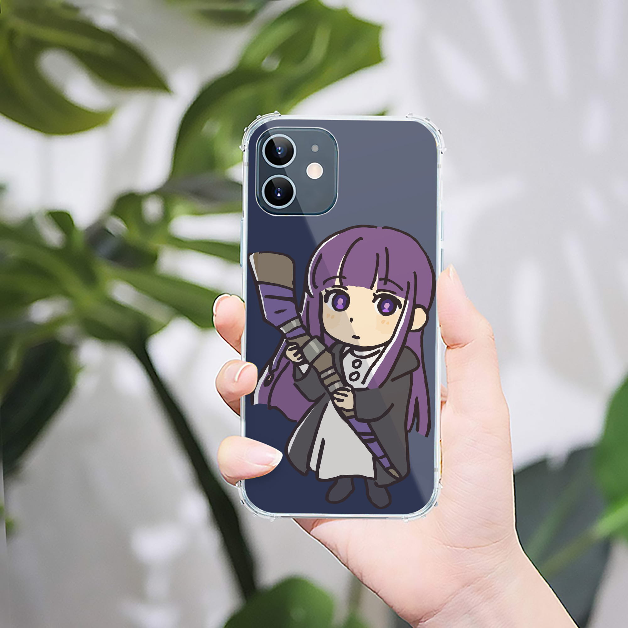 （画像用） 葬送のフリーレン Frieren 【iPhone 12シリーズ対応】透明スマホケース（クリアソフトケース）